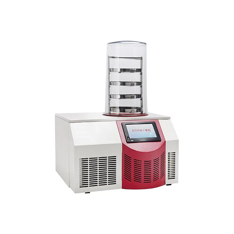 Bell Type Drying Room Top-press Multi-manifolds Freeze Dryer Lyophilizer Transparent Laboratory Refrigeration