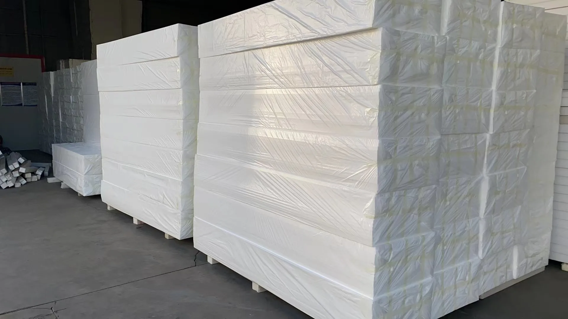 manufacturer shipment extruded polystyrene board xps insulation board xps white foam sheet