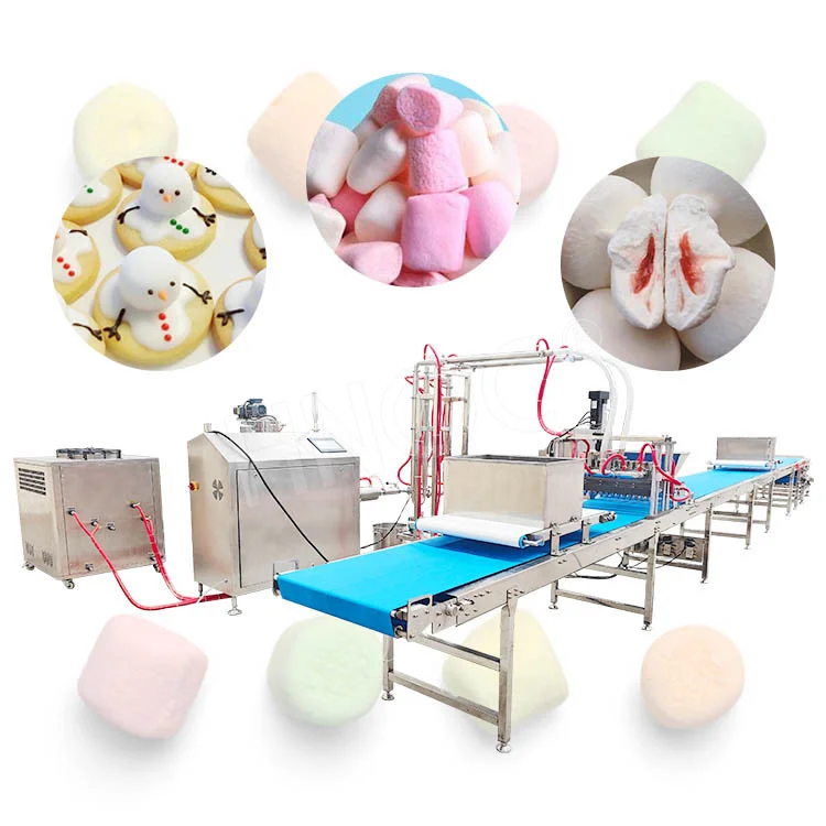 HNOC Industrial Cotton Candy Product Line Marshmallow Extruding Machine Small Marshmallow Make Machine