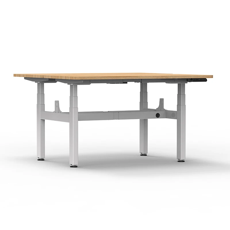 4AF3-2 Four Leg Office Workstation Desk Electric Table Height Adjustable Ergonomic Desk For 2 Person Standing Desk Frame