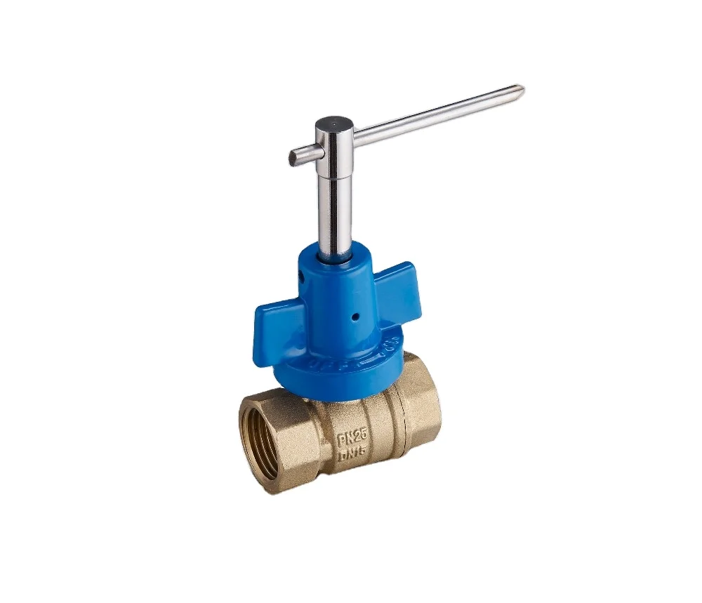 High quality brass ball valve in lock with key