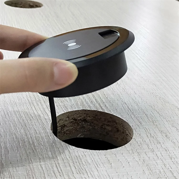 Wireless Charging Desk Wireless Charger Furniture Desktop  Embedded Qi Charger for Office Hotel Bar Restaurant Table