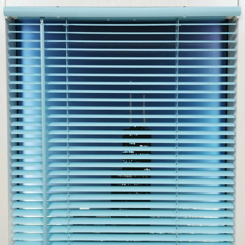 Cordless 1 inch Vinyl PVC Mini Blinds Waterproof Window Shade