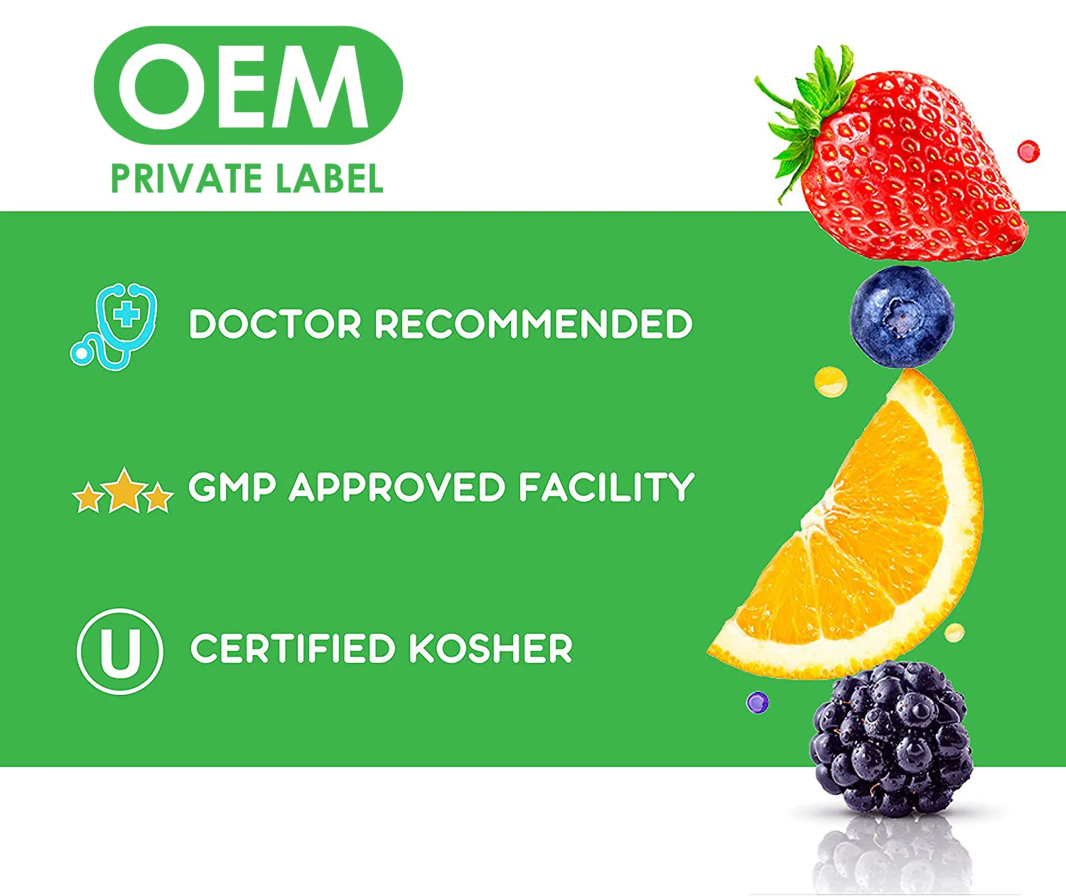 Private Label Vegan Probiotics Gummies Gut Digestive Health Gummy for Women Men