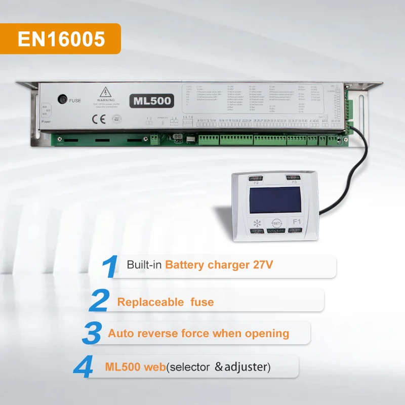 Turtech/Doortec ML500 EN16005 Multifunctional Automatic Gate Sensor Modules Can Choose Optional Dunkermotoren Brush Motor