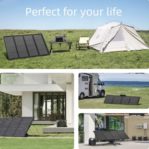 ECOflow панели солнечных батарей 400W 220W 160W солнечные фотоэлектрические бытовой Открытый Кемпинг складной портативный зарядный