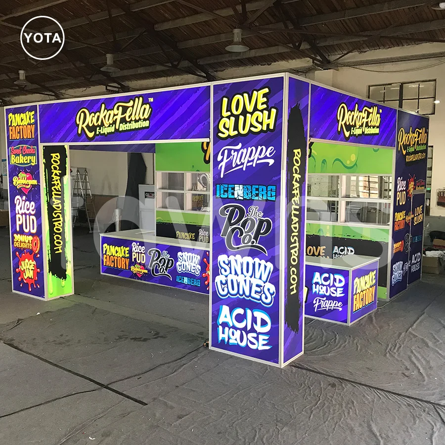 Tawns 6x6 Стандартный Натяжной Материал портативный алюминиевый выставочный стенд Expo