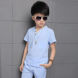 Children clothing high quality designer summer kids korean cute casual young boy clothing set boy suits clothes for kids