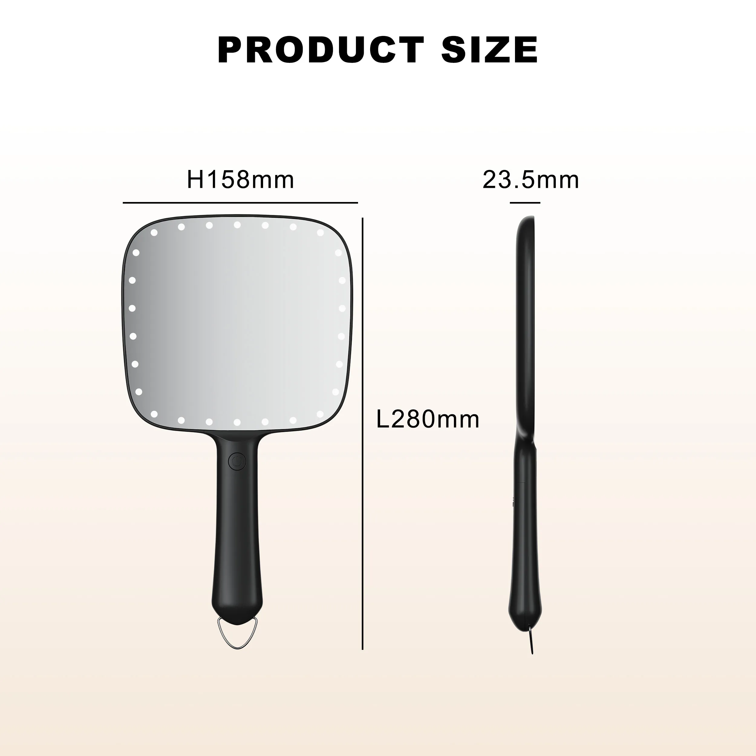 Косметическое зеркало для макияжа с подсветкой