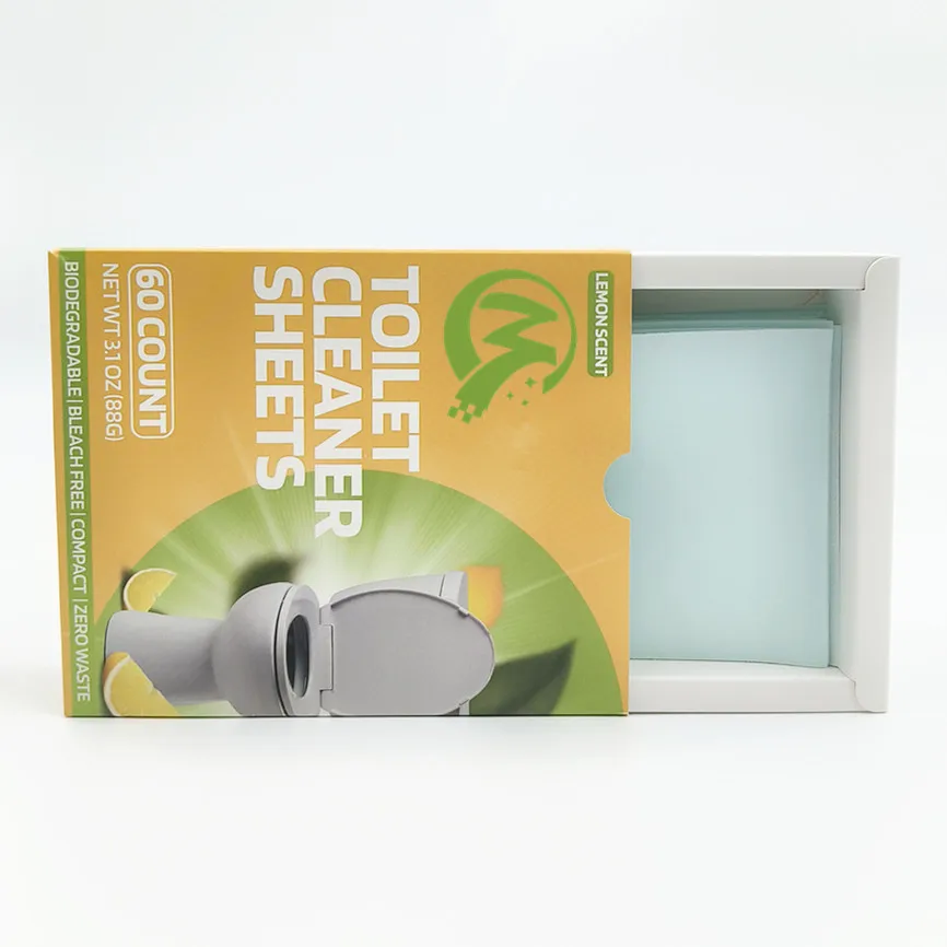 Toilet Freshener Strips - Gentle Components & Plastic-Free Package | Easy to Use Cleaner Strips for Sustainable Households