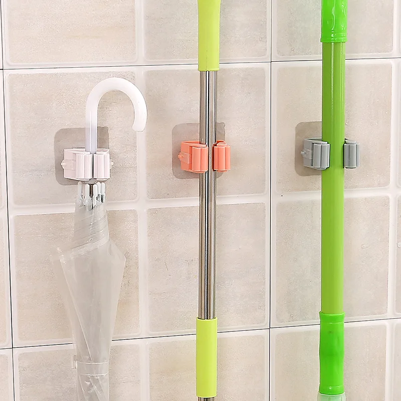 Original Design Hanger Storage Punch-free ABS Wall Mounted Mop Broom Holder