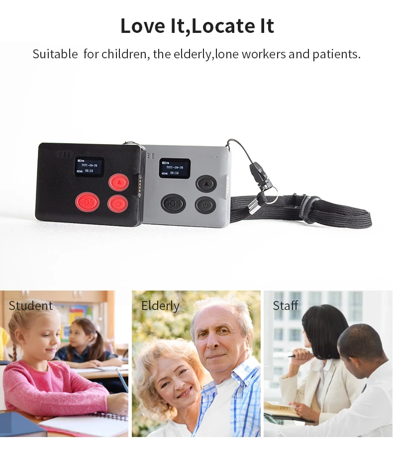 Card Tracker ID Card Insert Waterproof IP67 Iot GPS Tracker for Kids Students Anti-lost And Elderly Health Monitor