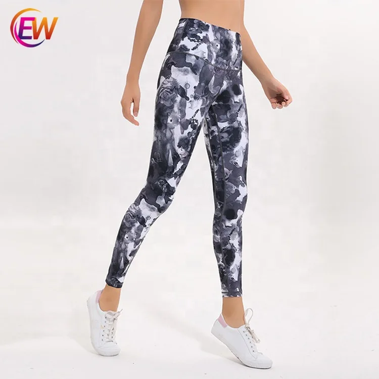 EW Women Sports Wear Athletic Workout Sublimation Yoga Leggings