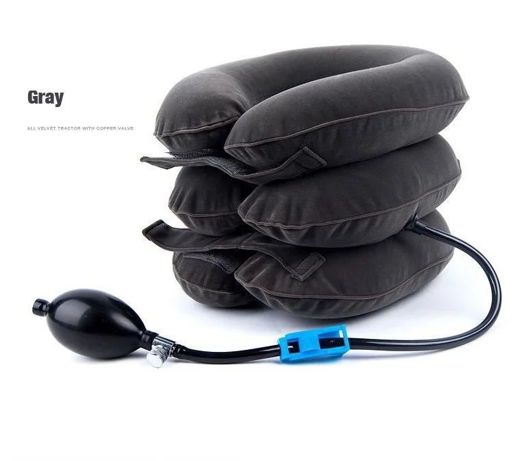 hiqh quality cheap Medical Equipment 3 Layers Air Neck Traction Relive Pain Cervical Neck Traction Device compression collar