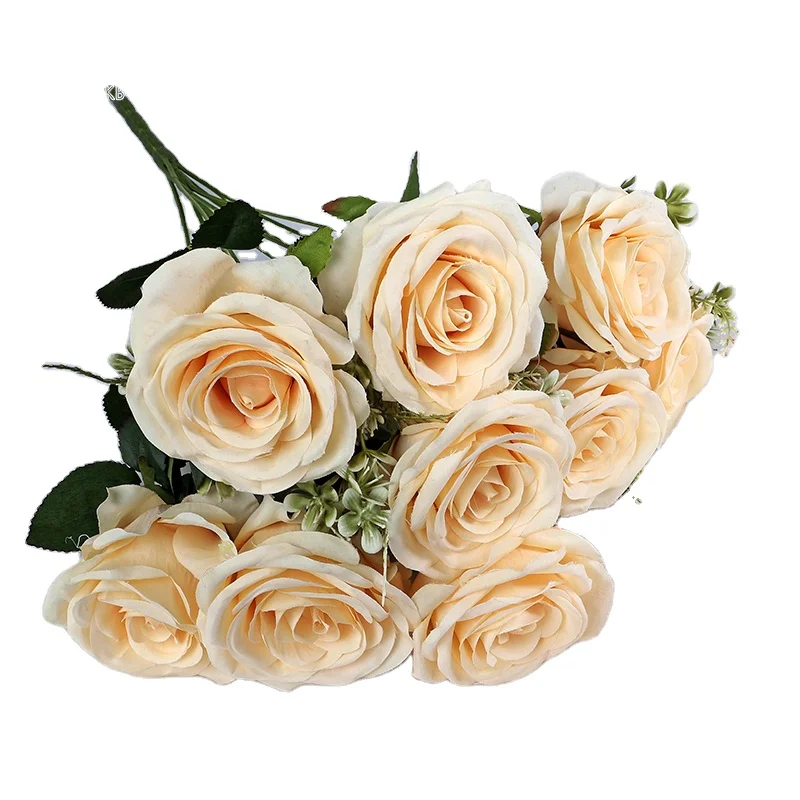 Silk Roses Artificial Flowers Suit Wedding Decorative Flowers & Wreaths New Year