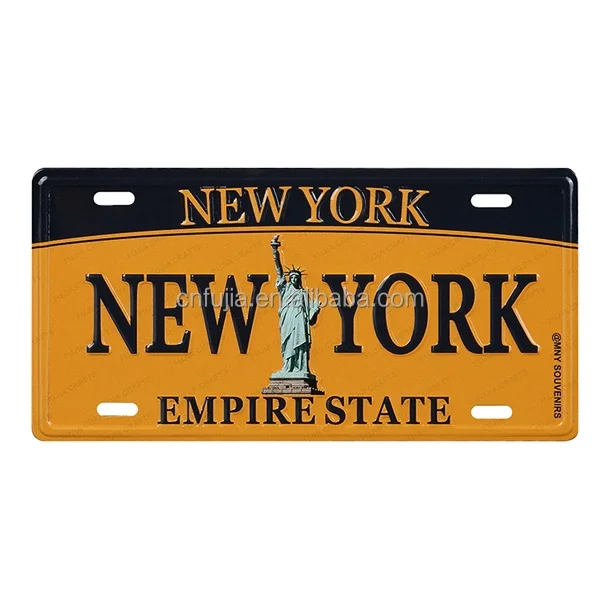 Customize New York magnetic refrigerator decoration metal fridge magnet