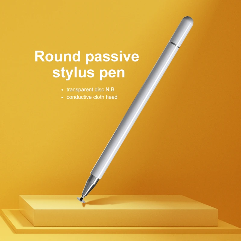Passive Disc Capacitive Pen Metal Aluminium Universal Tablet Stylus Pen For Appl Ipad Android Capacitive Touch Screen Pencil