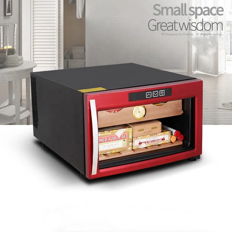Custom 23L mini cigar humidor display cigar cooler for home use