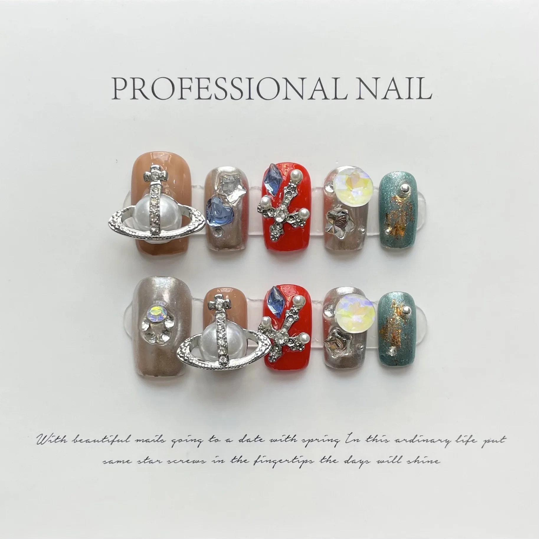 2024 Wholesale Customized French Style Reusable Artificial nail Best Quality False stick on nails