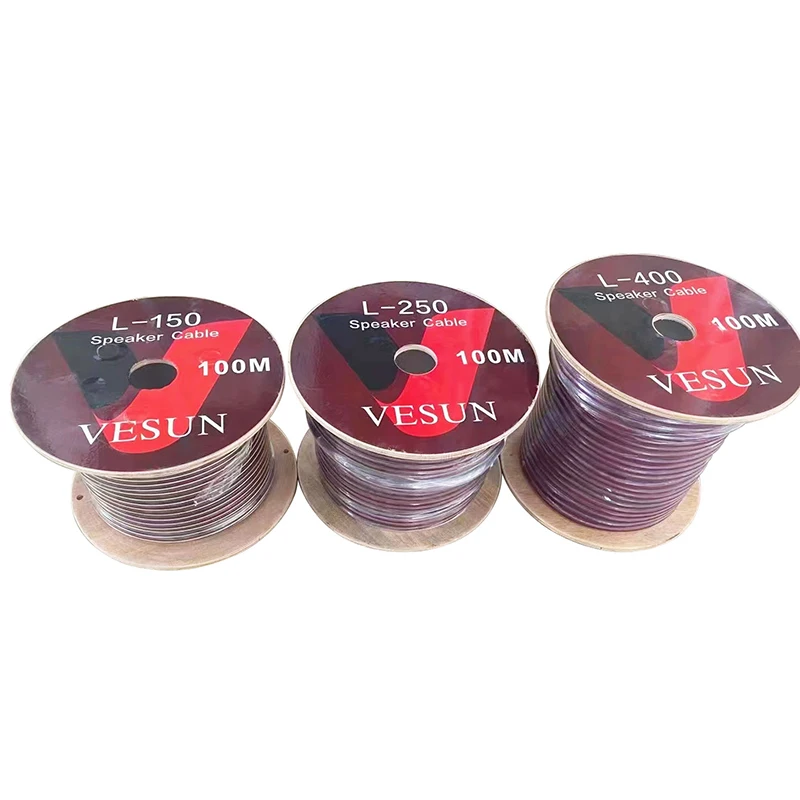 VESUN factory direct wholesale 2 core 2.5 square mm round speaker cable with nerve wire L-250