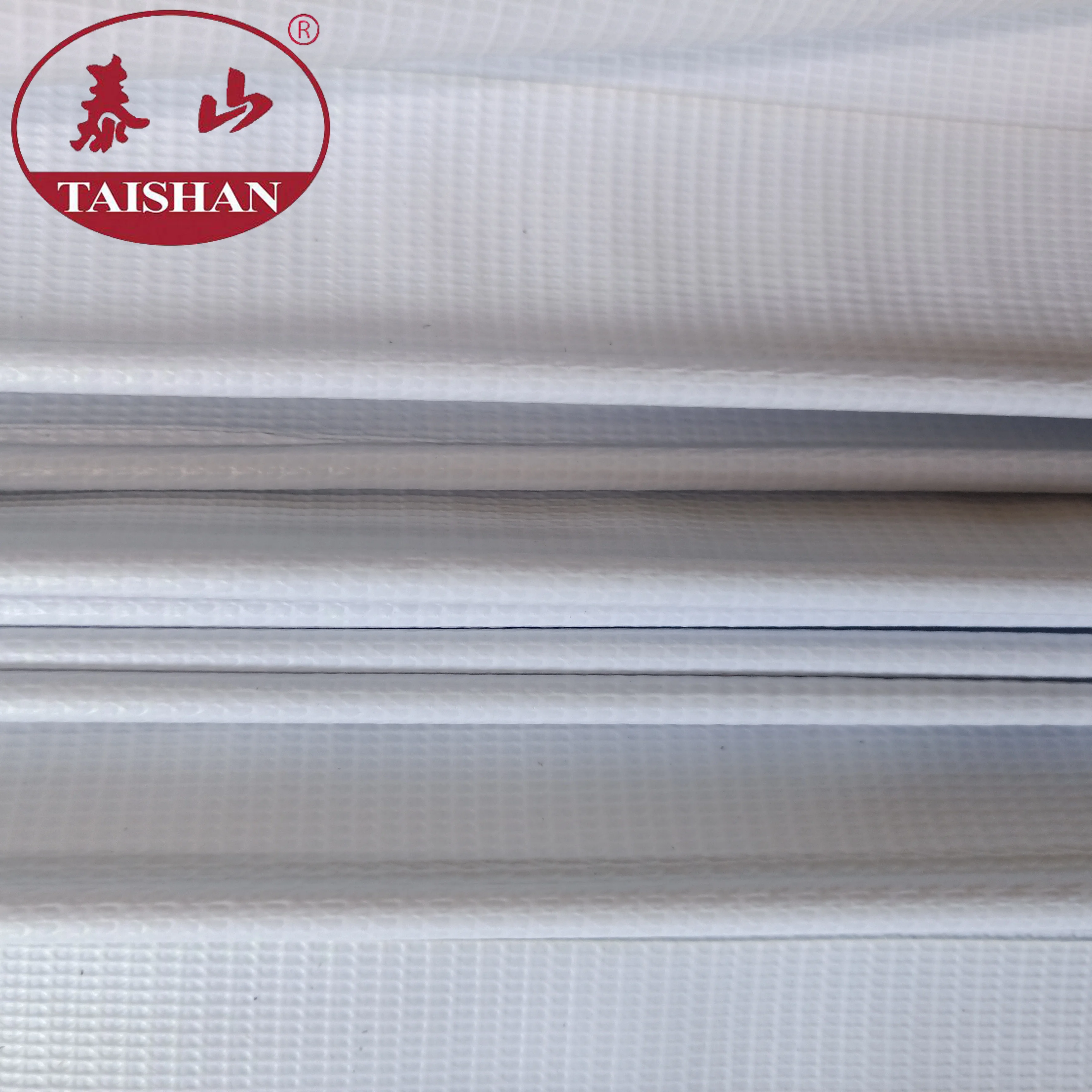 White Flame Retardant PVC Laminated Tarpaulin Shelter