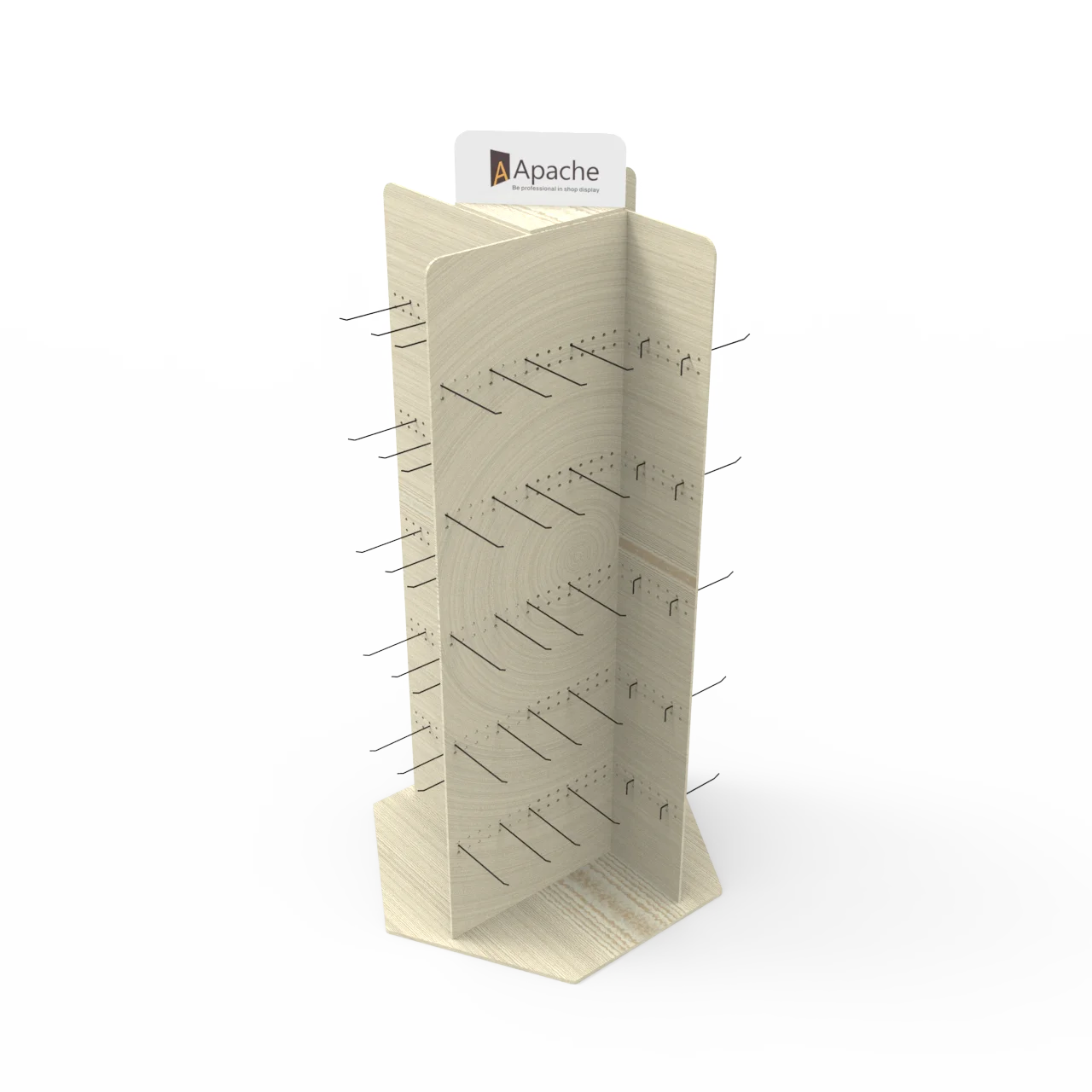 Bevis Customized Pegboard Cellphone Accessories Display Stand With Hooks for Phone Case Cables Chargers Power Bank