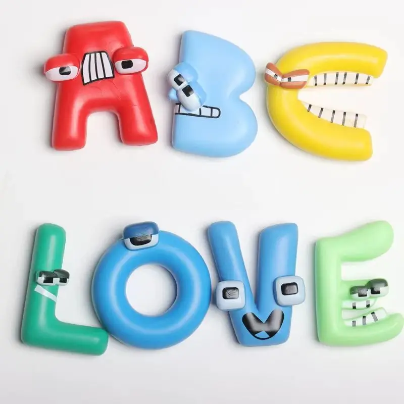 Zealed Kids Creative Alphabet Puzzles ABC Letter Montessori Learning Board Educational Toys for Toddlers pvc letters