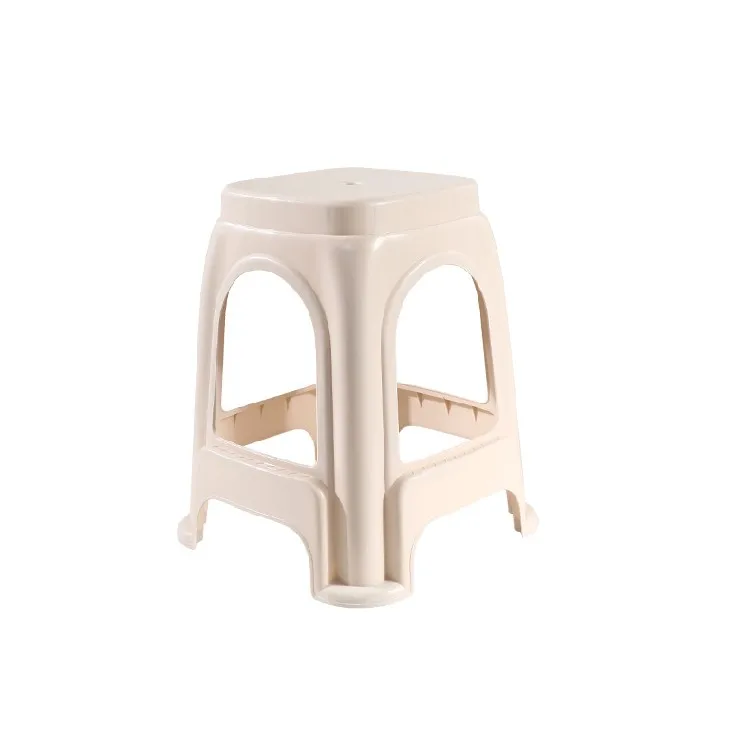 2023 New Nordic Style Plastic Stool Thicken Chair Stackable Cheap Stool