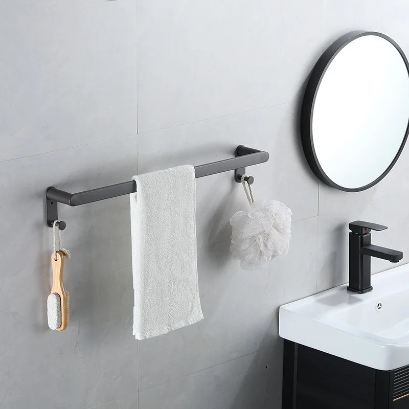 Luxury stainless steel 6 Piece Sets Decor Hardware Towel Toiletries Accessories Bathroom Accessories Set