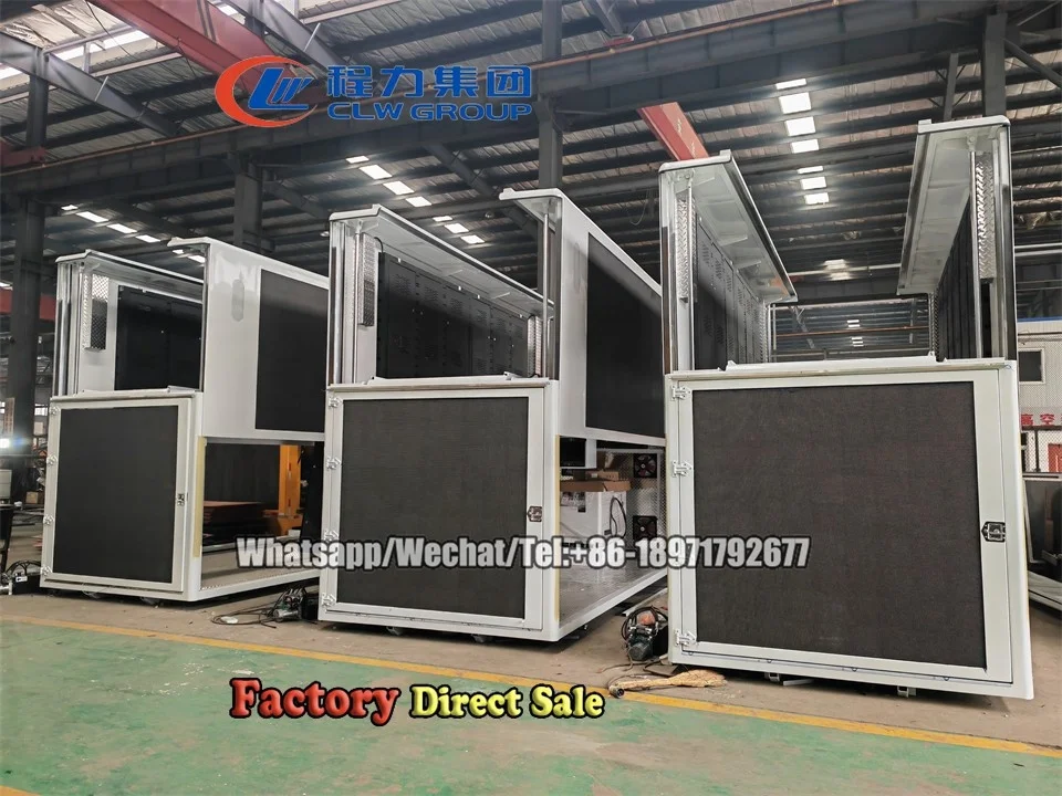 3 sides Full Color Mobile Led Vehicles Advertising Equipment Led Truck Body For Sale