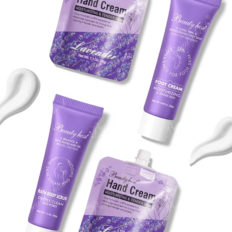 Lavender Body Scrub Private Label Hand& Foot Scrub Body Polish Exfoliating Body Scrub Travel Skin Care Sets OEM Beauty Factory