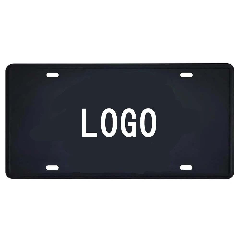 2024 Metal Manufacturer Wholesale Design Branding Pattern Embossed Decorative Aluminum Car Number Plates license plate custom
