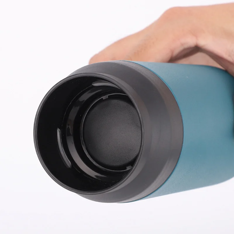 Wide mouth personalized Thermal double wall tea filter stainless steel water bottle