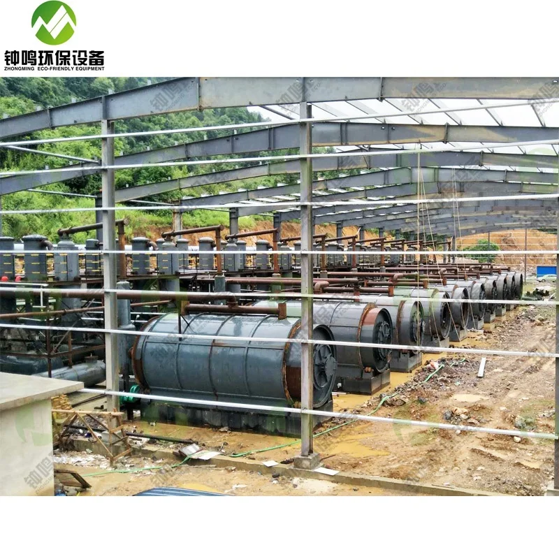 
Automatic 5-15TPD waste tyre pyrolysis machine 