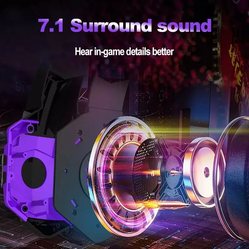 Factory wholesale gaming headset 7.1 Noise Reduction Stereo laptop game players with microphone gaming earphones headsets