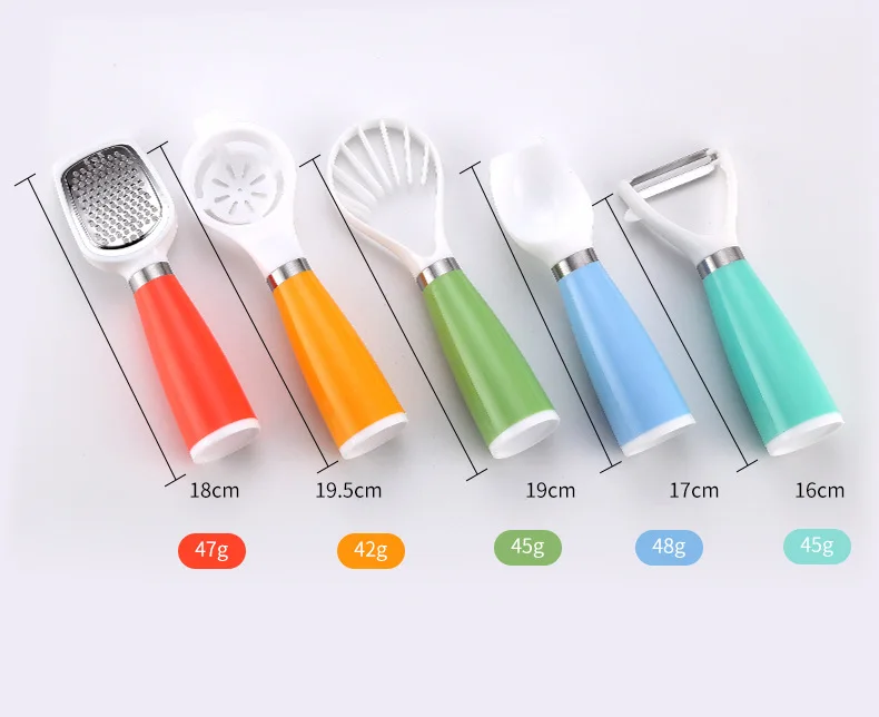5 Pcs Novelty Household Kitchen Gadgets Tools Kitchen Accessories Set Plastic Kitchen Gadgets Set