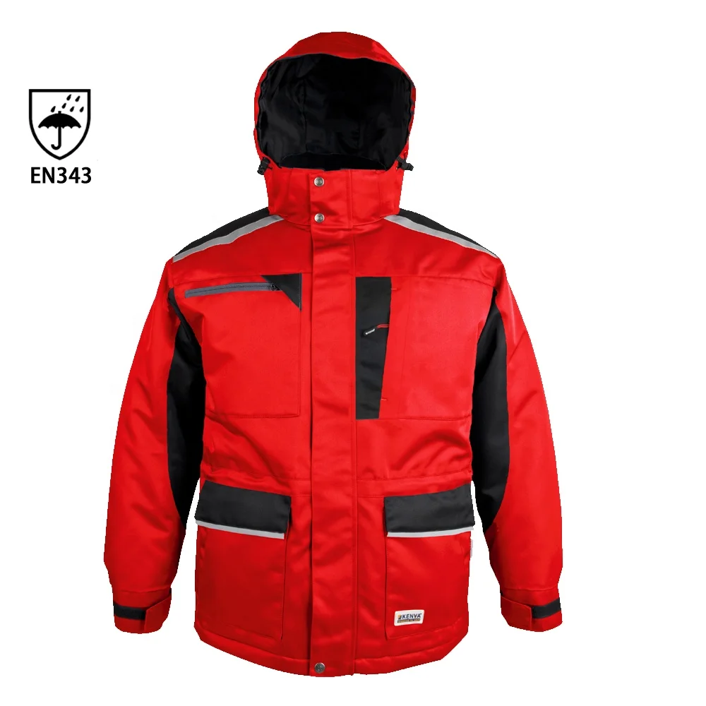 Custom workwear winter bomber pilot waterproof mens parka jacket