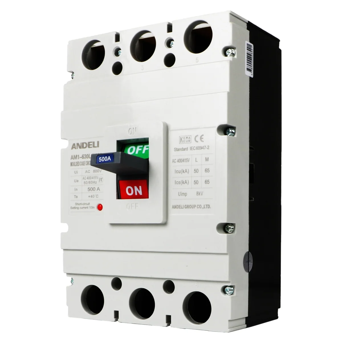  ANDELI electrical ac 400V AM1-630L/3300 3P 400A 500A 600amp Reset типы промышленных автоматических