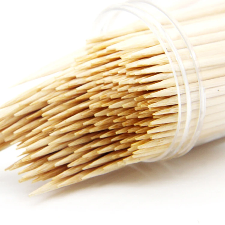 In stock pointed wooden toothpicks eco tooth pick disposable bamboo