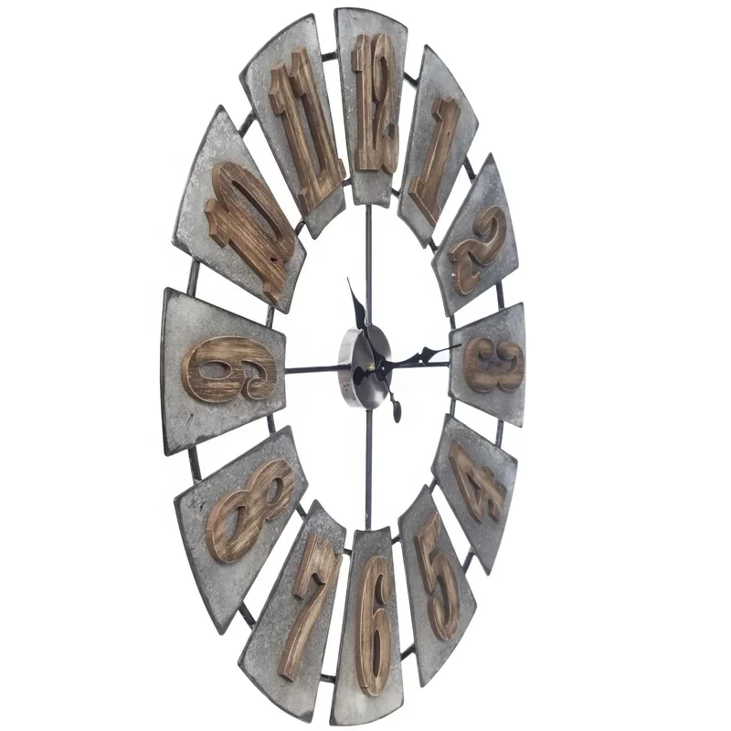 24inch 60cm large decorative metal wall clock