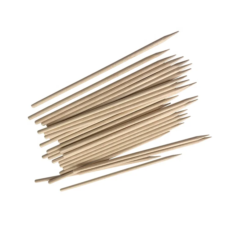 Wholesale Price barbecue Birch Wood Disposable 100 pcs Wooden BBQ Skewer