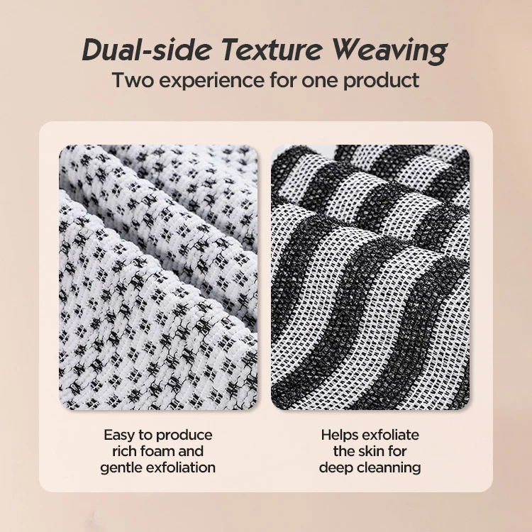 Sauna Bath Exfoliating Cloth Nylon Beauty Skin Cloth Body Scrub Exfoliating Shower Towel
