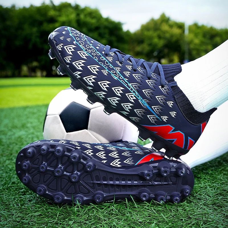 Factory Direct Wholesale Men Outdoor Sport football shoes black Kids Soccer Shoes Low Price Football Shoes Custom