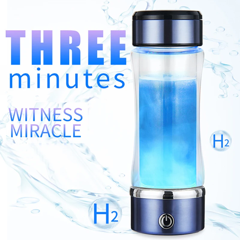  Новый Пользовательский логотип очиститель портативный водородный щелочной воды ионизатор бутылка
