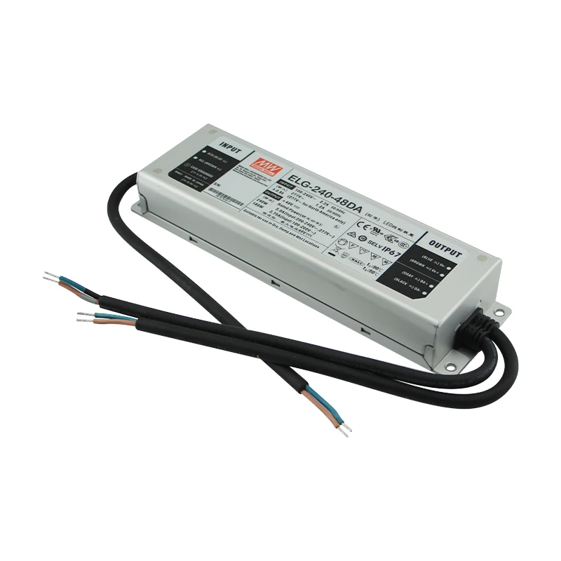 Meanwell ELG-240-48DA DALI Dimming 220V 240W 48V AC DC LED Driver For LED Street Light led power supply driver