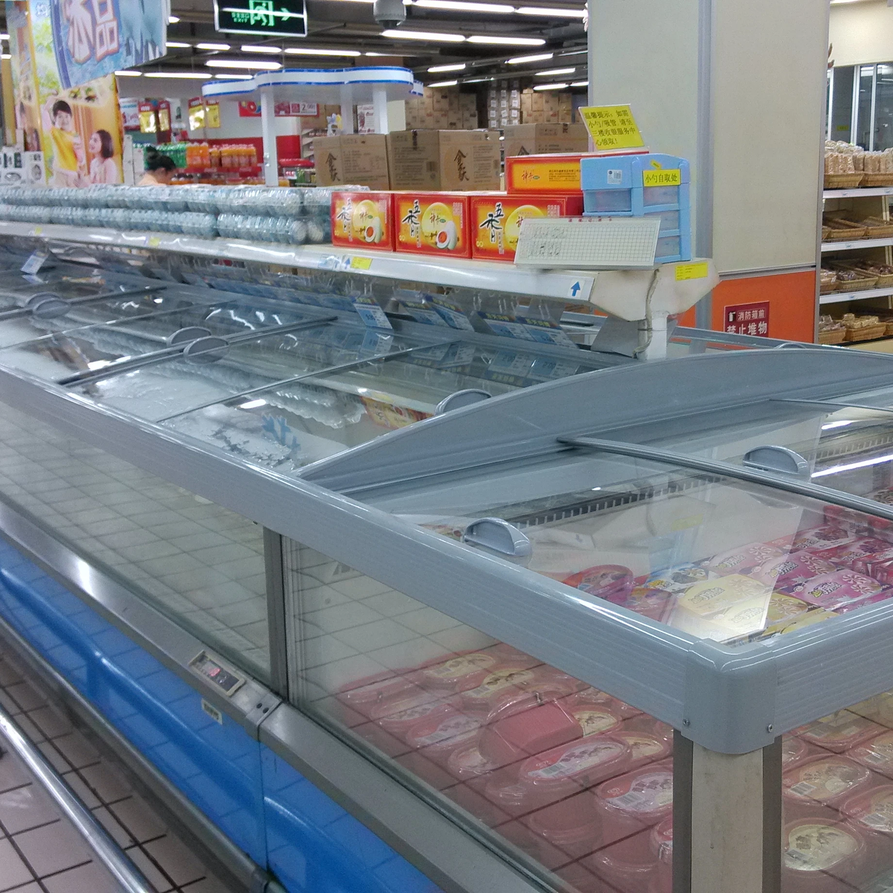 sliding flat hollow glass door SHHAG Commercial cooler and freezer sliding glass door for sale