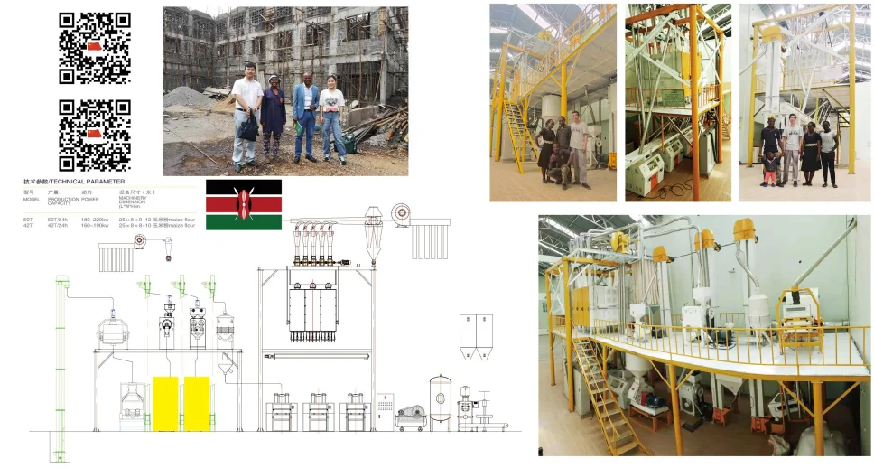 
New condition 30T/24H Maize Corn Flour Mill Machinery 