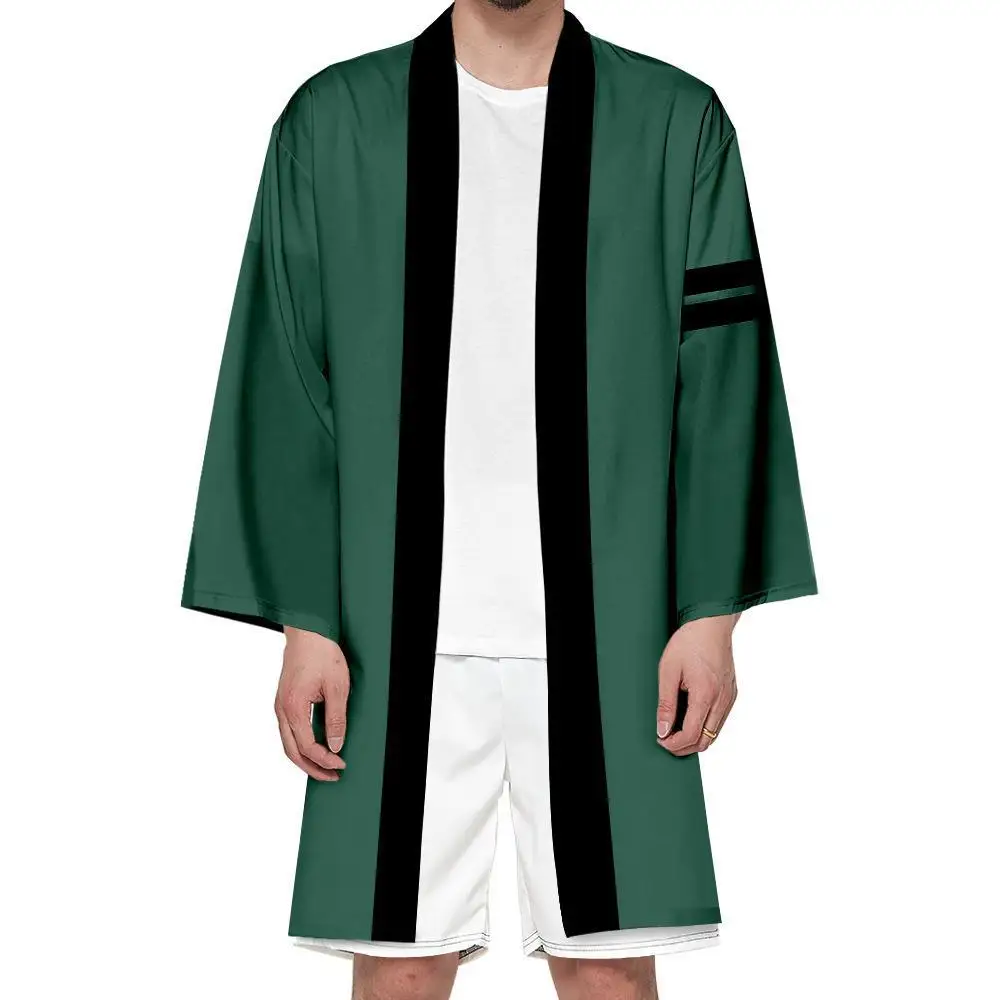 10 Styles Luffy Wano Country Cos Japanese Cartoon Long Haori Shirts Kimono Cloak Comic Prop T Shirt Costumes Anime Clothing