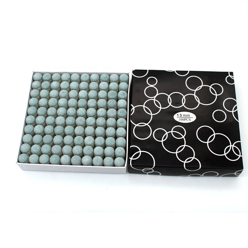 100PCS Insert In Cue Tips Standard 13mm Snooker Pool Billiards Tip