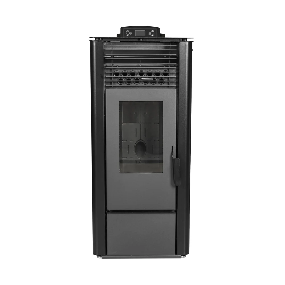 KM1009A ECO automatic feeding cheap electric pellet stove  Wifi control panel indoor wood pelletstove heater for sale